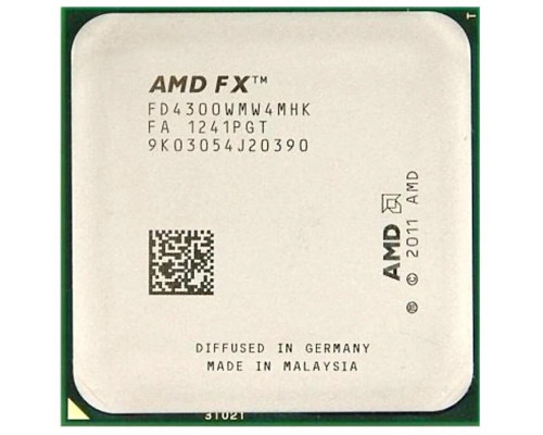 Процессор AMD FX 4300  <Socket AM3+, 3.8-4Hz, Piledriver Volan Vishera, 4 ядра/ 4