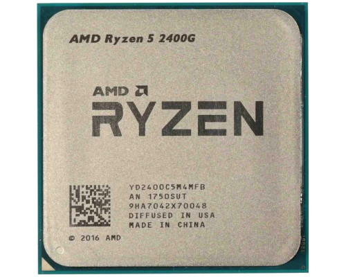 Процессор AMD Ryzen 5 2400G AM4 OEM (YD2400C5M4MFB){3.9GHz, 4MB, 65W, AM4, RX Veg