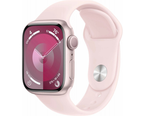 Смарт-часы Apple Watch Series 9 A2980 45мм корп.розовый Sport Band рем.светло-роз