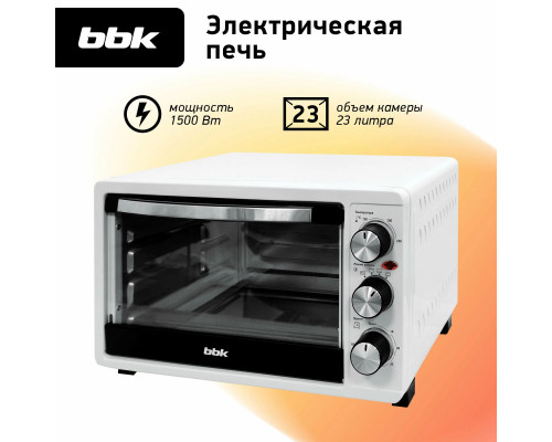 Мини-печь BBK OE2344M белый