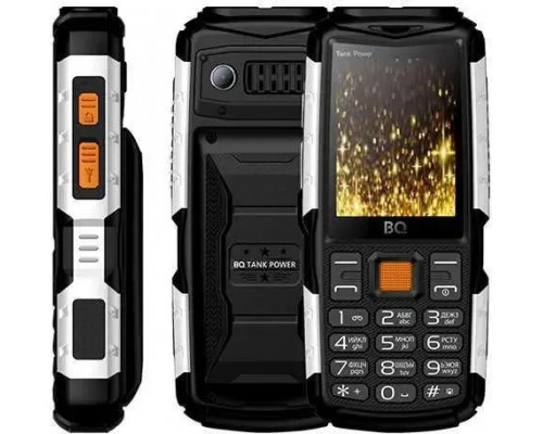 Мобильный телефон BQ 2430 Tank Power Black&silver 2.4” 240x320/32+32Mb/BT/2Sim/mi