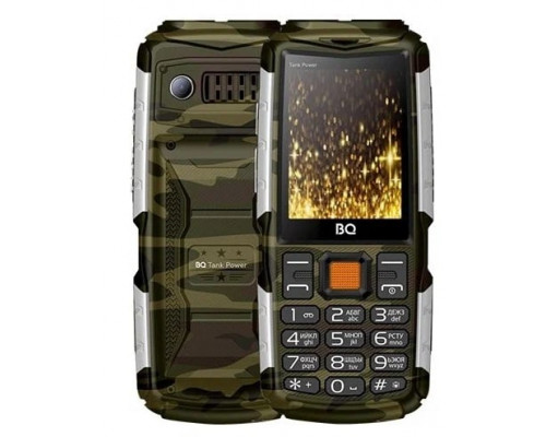 Мобильный телефон BQ 2430 Tank Power Camouflage+Silver . MTK MT6261D, 0, Nucleus,