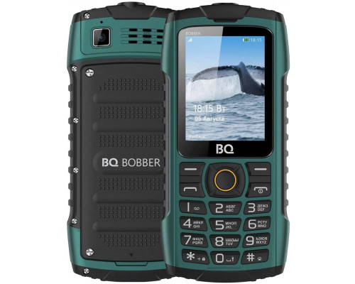 Мобильный телефон BQ 2439 Bobber Green Защита корпуса IP_68, плавающий в воде кор