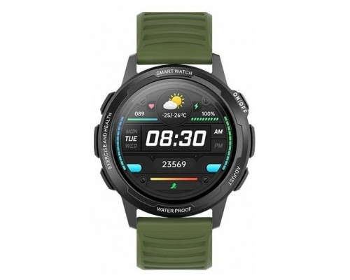 Смарт-часы BQ Watch 1.3 Black+Dark Green Wristband