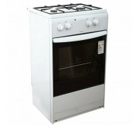 Плита комбинированная DARINA S KM521 300 W, 50х45см, 2 газ. конфорки, эл. духовка, цвет белый