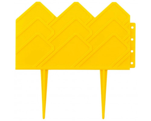 Бордюр декоративный GRINDA для цветников, 14х310см, желтый
