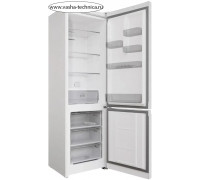 Холодильник Hotpoint HT 5200 W белый/серебристый двухкамерный 247/78л морозилка снизу