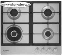 Газовая варочная поверхность Indesit THPM 642 W/IX/I нержавеющая сталь