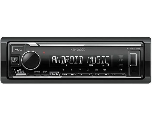 Автомагнитола Kenwood KMM-105M 1DIN 4x50Вт USB 2.0 AUX 