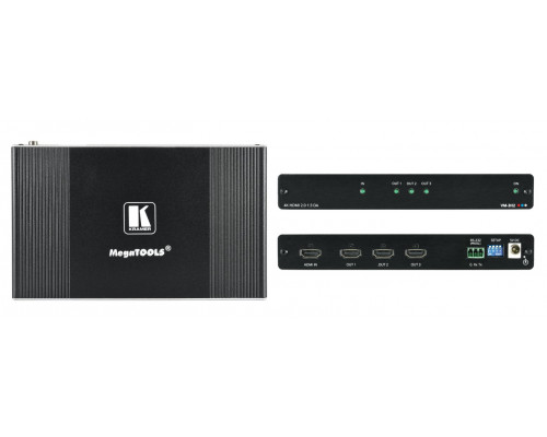 Усилитель-распределитель Kramer Electronics [VM-3H2] 1:3 HDMI UHD; поддержка 4K, 