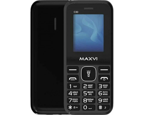 Мобильный кнопочный телефон Maxvi C30 black