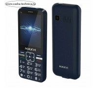 Мобильный телефон Maxvi P3 blue (2 SIM)(Стандарт GSM 900/1800Mhz. Поддержка двух сим-карт (Dual SIM). Дисплей 2,8”. Камера 0,3 Mpx. Поддержка карты памяти MicroSD. Аудио MP3/Видео MP4/FM-радио. Bluetooth 2.0.)