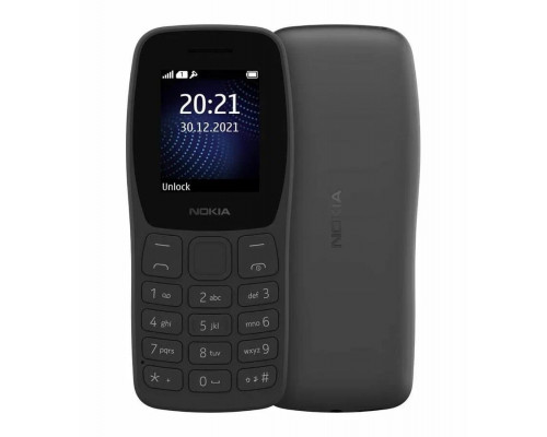 Мобильный телефон NOKIA 105 TA-1416 DS EAC CHARCOAL No Charger (SP01Z07Z1829Y)