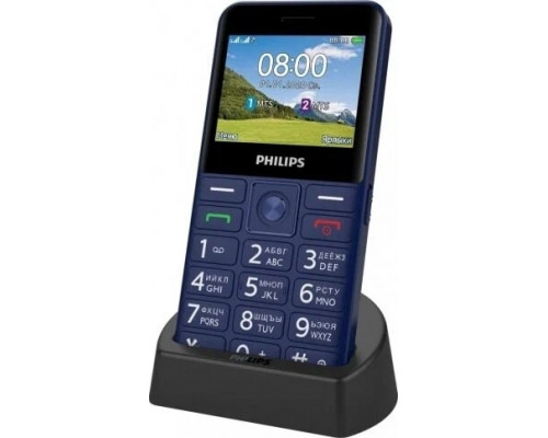 Мобильный телефон Philips E207 Xenium синий моноблок 2.31" 240x320 Nucleus 0