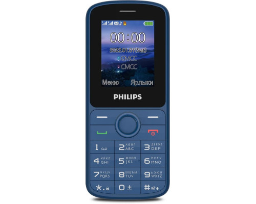 Мобильный телефон Philips E2101 Xenium синий моноблок 2Sim 1.77" 128x160 GSM