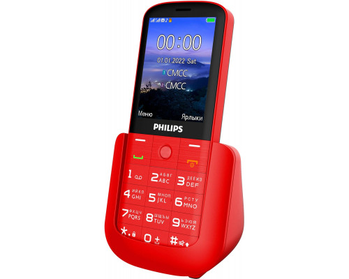 Мобильный телефон Philips E227 Xenium красный моноблок 2.8" 240x320 0.3Mpix 