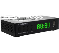 Ресивер DVB-T2 Starwind CT-220 черный