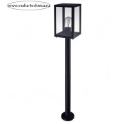 Светильник ландшафтный Arte Lamp Belfast A4569PA-1BK, E27, 60 Вт, 15х15х100 см, чёрный