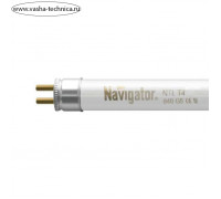 Лампа люминесцентная Navigator 94 104 NTL, Т4, G5, 20 Вт, 4200 К, 1300 Лм