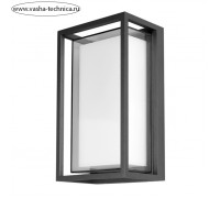 Уличный настенный светильник Arte Lamp Menkar A1332AL-1BK, LED, 12 Вт, 10х15х24 см, 960 Лм, чёрный