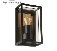 Уличный настенный светильник Arte Lamp Marfik A2322AL-1BR, E27, 15 Вт, 10х14х24 см, чёрный, бежевый