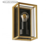 Уличный настенный светильник Arte Lamp Marfik A2322AL-1GO, E27, 15 Вт, 10х14х24 см, золотистый