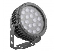 Прожектор ландшафтно-архитектурный Feron LL-884, IP65, LED, 18 Вт, 180х180х230 мм, цвет металлик