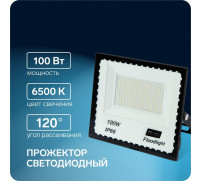 Прожектор светодиодный, 100 Вт, 7700 Лм, 6500К, IP66,  220V