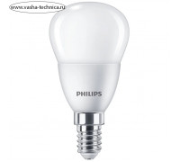 Лампы cветодиодные Philips P45, 6 Вт, Е14, 620 Лм, 2700К, свечение тёплое белое