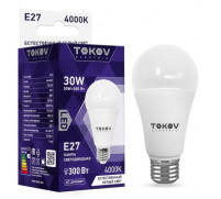 Лампа светодиодная Tokov Electric, E27, 30 Вт, 4000 К, свечение белое