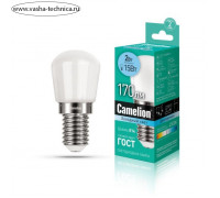 Лампа светодиодная LED2-T26/845/E14 2Вт 220В Camelion 13154