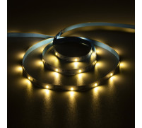 Светодиодная лента Luazon Lighting 1 м, IP20, SMD2835, 30 LED/м, 3хААА, 3000К