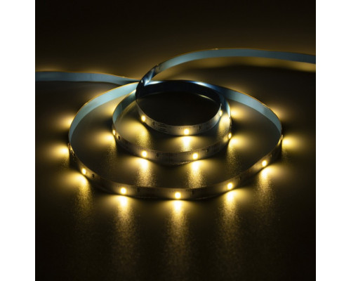 Светодиодная лента Luazon Lighting 1 м, IP20, SMD2835, 30 LED/м, 3хААА, 3000К