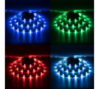 Комплект светодиодной ленты Luazon Lighting 3 м, IP65, SMD5050, 30 LED/м, USB, пульт ДУ, RGB