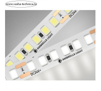 Светодиодная лента Ambrella GS3202, 5 м, IP20, 2835, 180 LED/м, 14,4 Вт/м, 24V, свечение белое