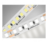 Светодиодная лента Ambrella GS3202, 5 м, IP20, 2835, 180 LED/м, 14,4 Вт/м, 24V, свечение белое