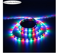 Светодиодная лента Ecola PRO 5 м, IP20, SMD2835, 60 LED/м, 4.8 Вт/м, 12 В, RGB