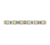 Светодиодная лента Эра, 5 м, IP20, SMD5050, 60 LED/м, 14,4 Вт/м, 12 В, свечение тёплое белое