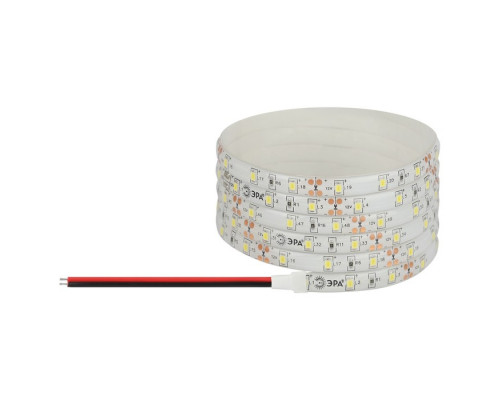 Светодиодная лента Эра, 5 м, IP65, SMD2835, 60 LED/м, 4,8 Вт/м, 12 В, свечение дн