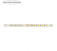 Светодиодная лента Эра, 5 м, IP65, SMD5050, 60 LED/м, 14,4 Вт/м, 24 В, свечение тёплое белое