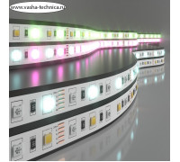 Светодиодная лента Elektrostandard, IP20, 5050, 60LED/м, 24В, MIX RGB/свечение холодное белое