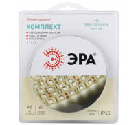 Комплект светодиодной ленты «ЭРА» 5 м, IP65, SMD2835, 54 LED/м, 4.8 Вт/м, 12 В, 2700К