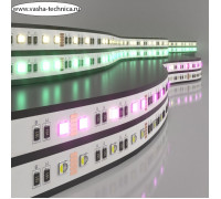 Светодиодная лента Elektrostandard, IP20, 5050, 60LED/м, 24В, MIX RGB/свечение тёплое белое