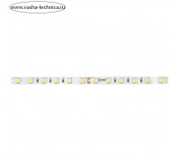 Светодиодная лента Эра, 5 м, IP33, SMD5050, 60 LED/м, 14,4 Вт/м, 24 В, свечение белое