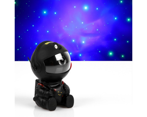 Световой прибор «Космонавт со звездой» 13 см, свечение RGB, пульт ДУ, 5 В, чёрный