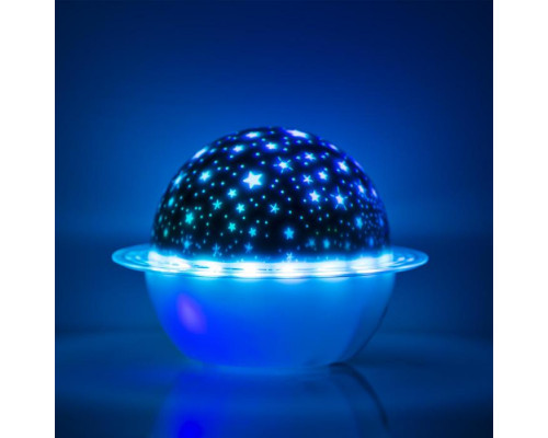 Световой прибор «Звёздное небо» 16 см, динамик, съёмная полусфера, свечение RGB, 
