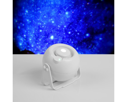 Световой прибор «Космос», 11 см, 6 картриджей, свечение RGB, 5 В