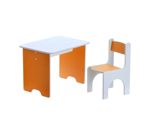 Комплект детской мебели «Бело-оранжевый»