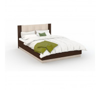 Кровать «Аврора» с ПМ, 160 × 200 см, цвет венге / дуб молочный