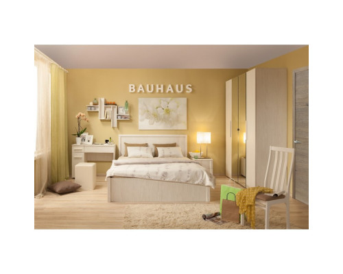 Кровать Bauhaus 2, 1600х2000 мм, без основания, Бодега светлый